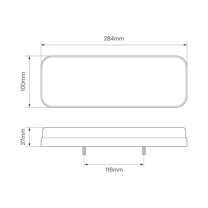 LED Autolamps 284RAWFMR LED-takavalo, dynaaminen vilkku, 12/24V, oikea - Image 5