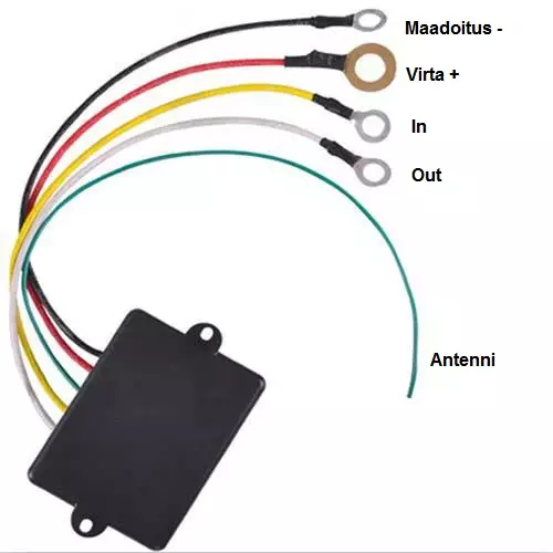 Vinssin kaukosäädin 12V-24V yleismalli (Runva) - Image 2
